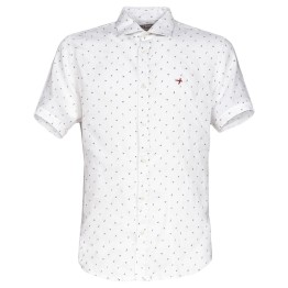 Camicia Canottieri Portofino in lino Bianco