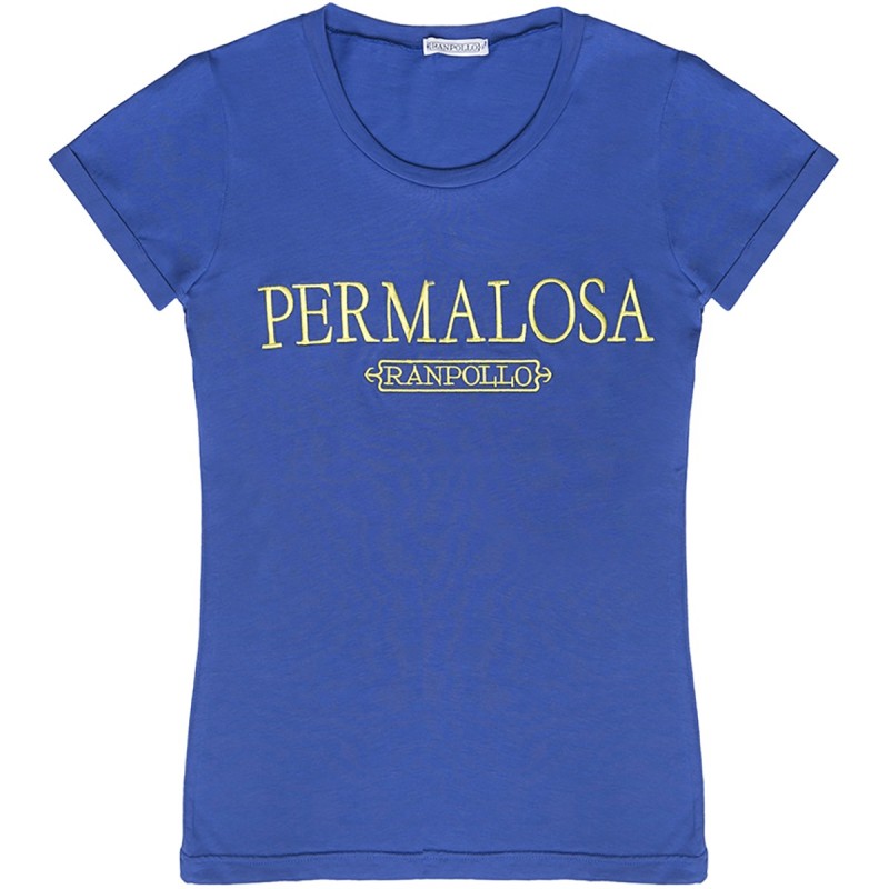 T-shirt Ranpollo Permalosa royal-giallo