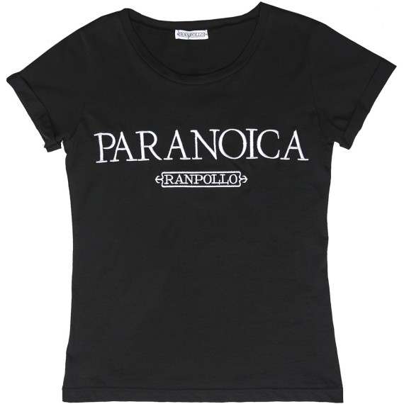 T-shirt Ranpollo Paranoica nero-bianco