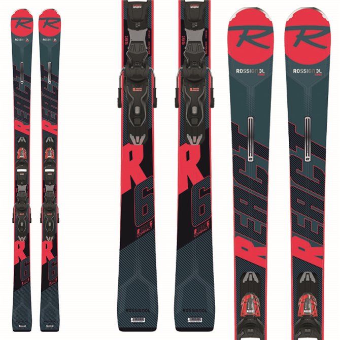 Ski Rossignol React R6 Compact + fixations Xpress 11 Gw B83