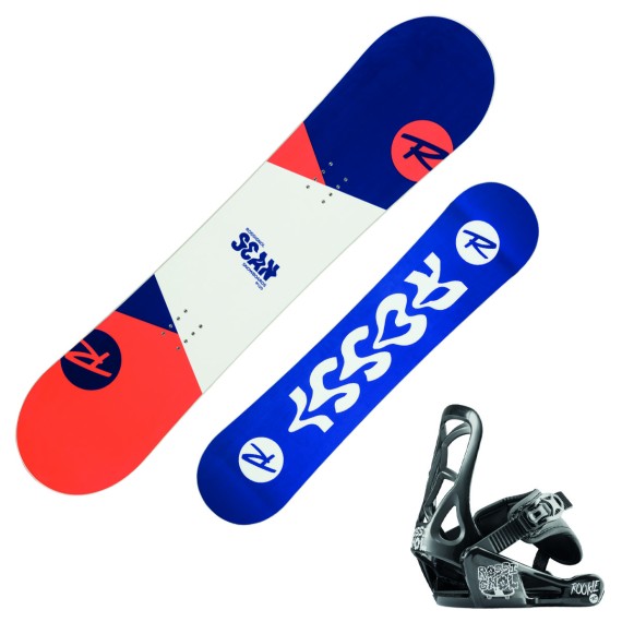 Snowboard Rossignol Scan avec fixations Rookie XS