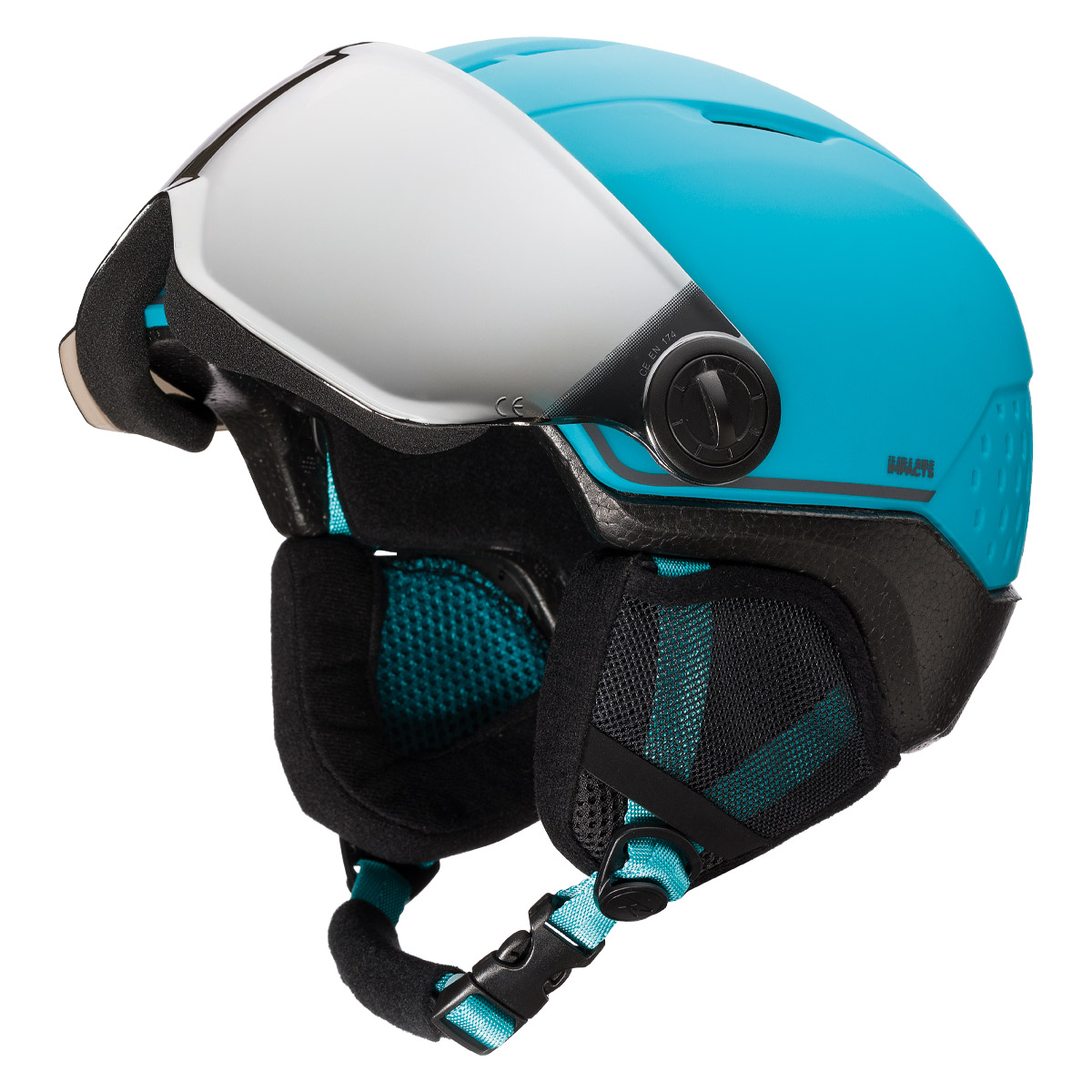 Casco sci Rossignol Whoopee Visor Impacts (Colore: blu-black, Taglia: 49/52)