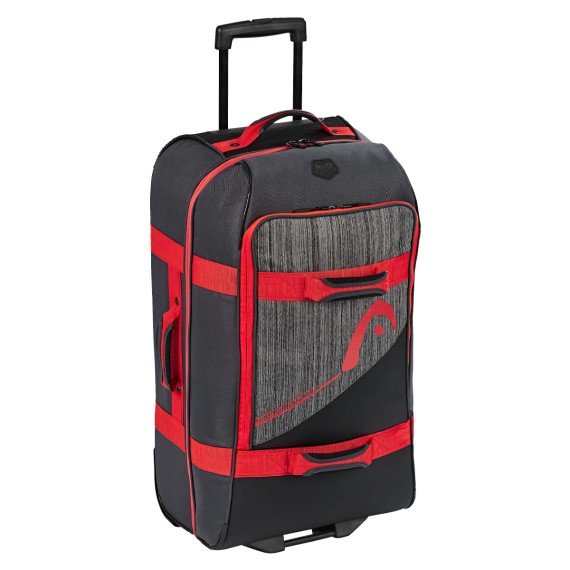 Trolley Head Travelbag SM nero-grigio-rosso