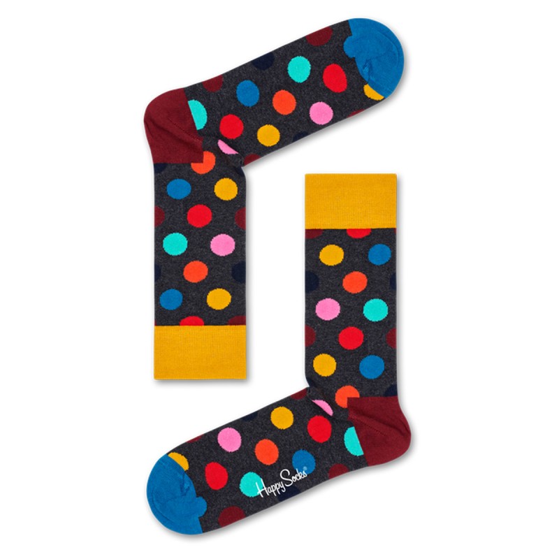 Calze Happy Socks Big Dot blu-rosso-giallo