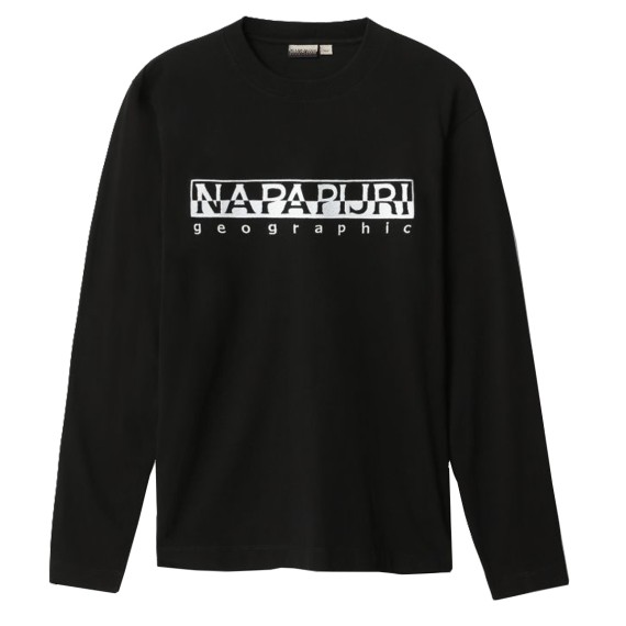 T-shirt Napapijri Serber LS black
