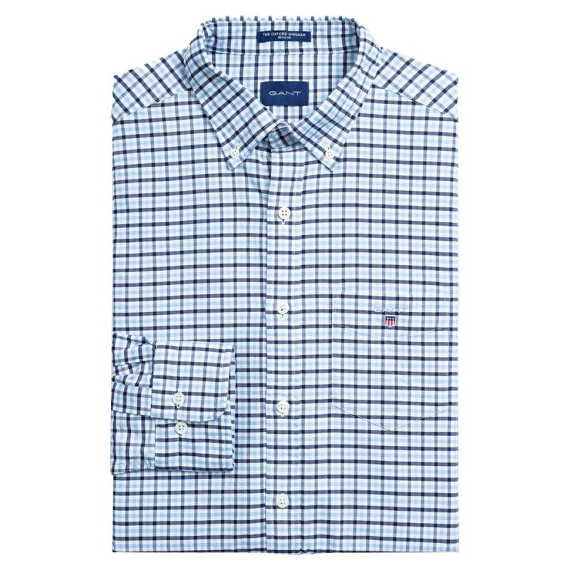 Camicia Gant Oxford bianco-blu-azzurro GANT Camicie