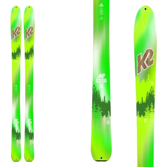 K2 ski Wayback 88 Ltd vert fantaisie