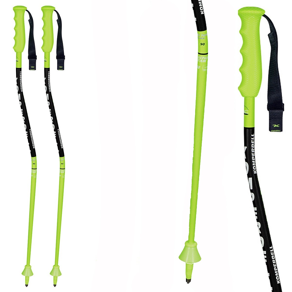 Bastoni sci Komperdell Nt Super-G (Colore: verde-nero, Taglia: 90)
