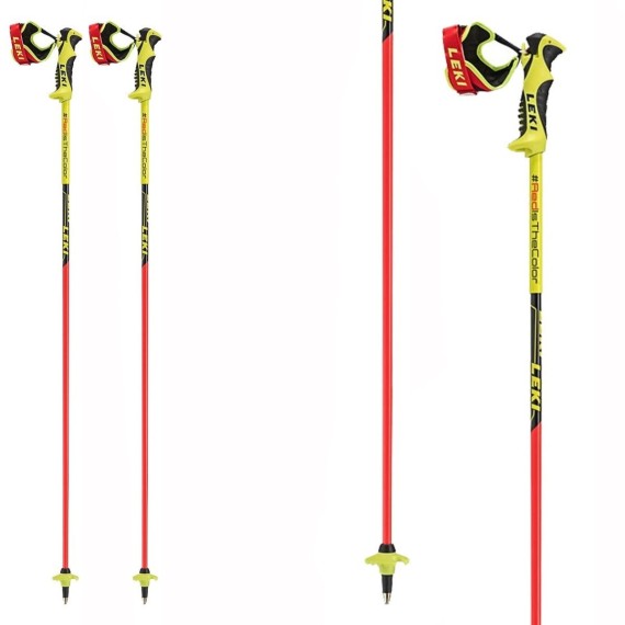 Ski polesi Leki WC Racing Comp Jr yellow-black-red