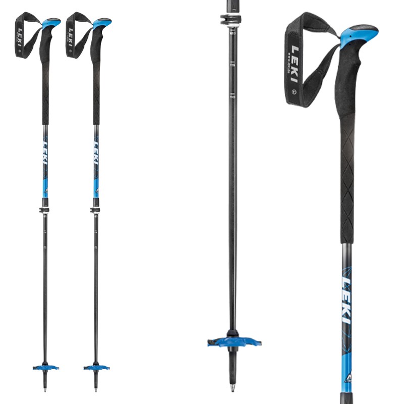 Bastoni sci Leki Aeragon lite 2 nero-azzurro