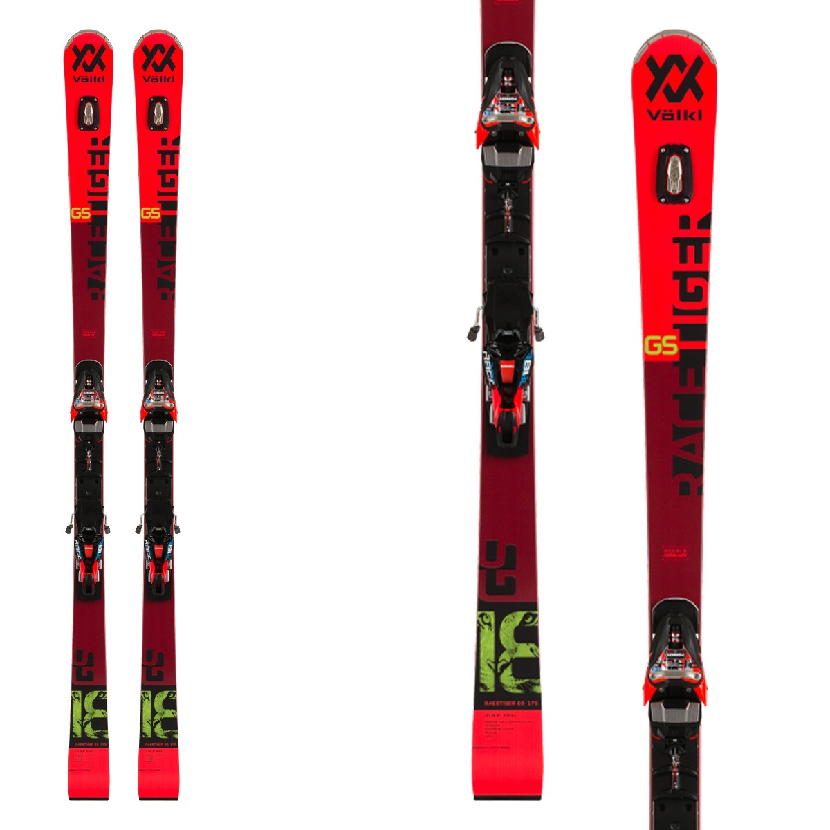 Sci Volkl Racetiger GS PRO con attacchi Xcell 12 IT