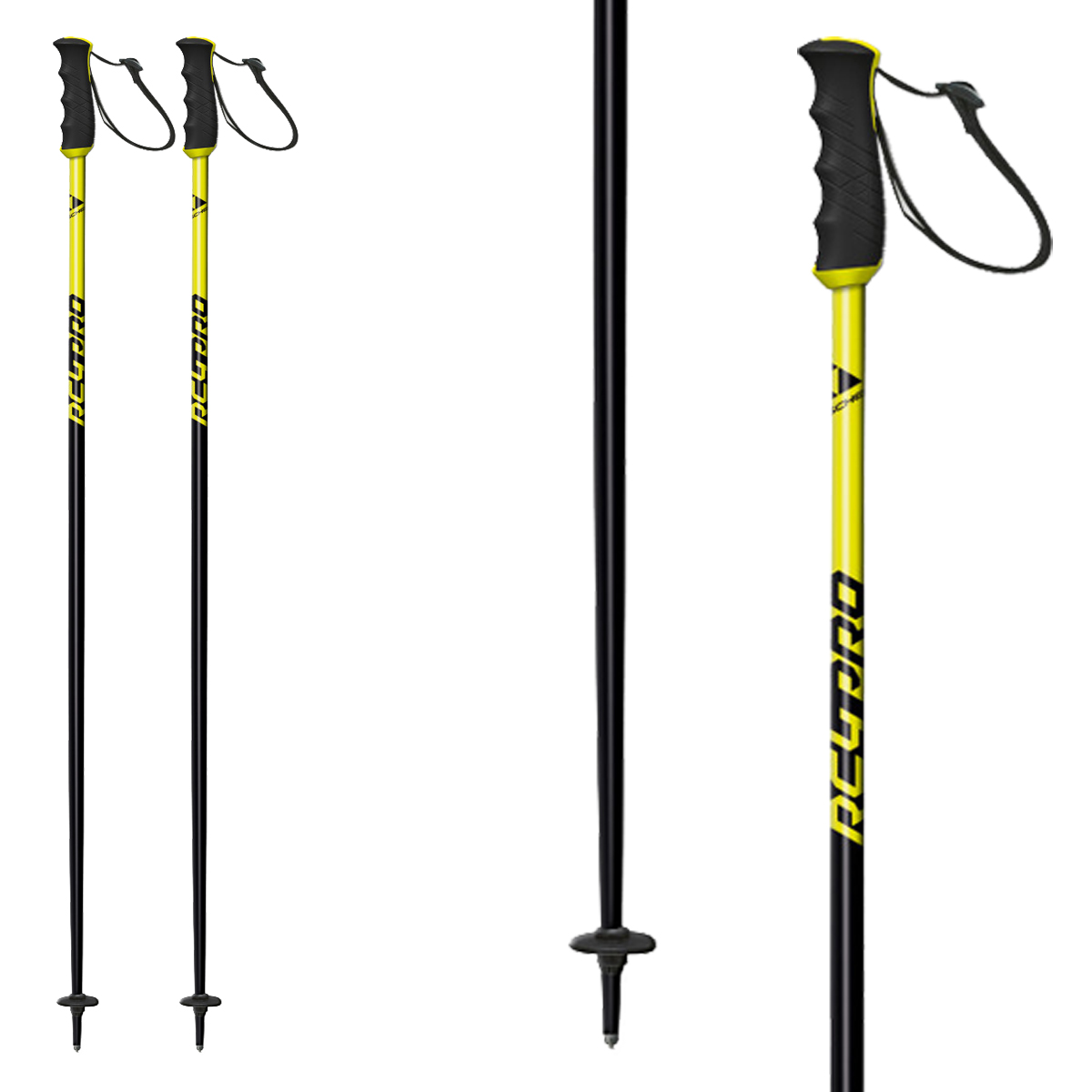 Bastoni sci Fischer RC4 Pro (Colore: giallo-nero, Taglia: 110)