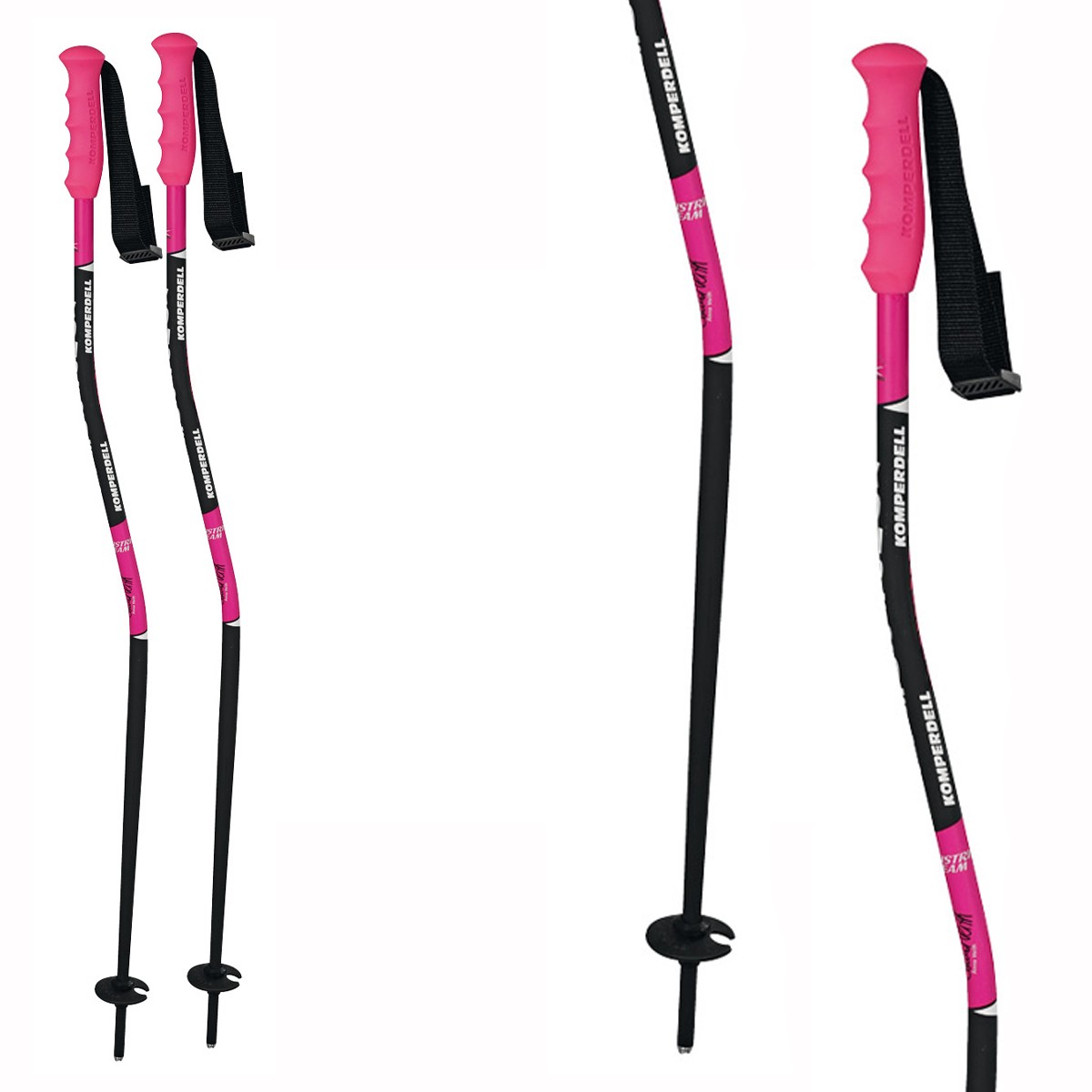 Bastoni sci Komperdell Champ Super-G Anna (Colore: pink-black, Taglia: 95)