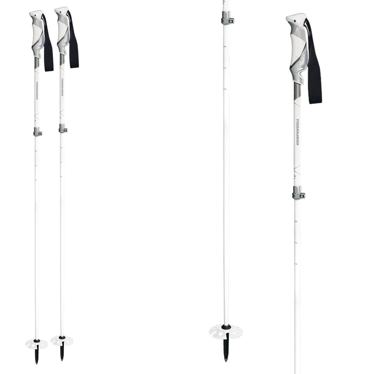 Bastoni sci Komperdell Descent Carbon (Colore: White, Taglia: 115)