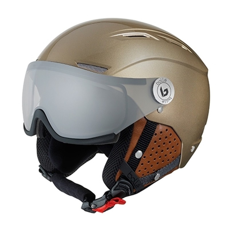 BOLLE' Ski Helmet Bubbles Backline Visor Premium Gold