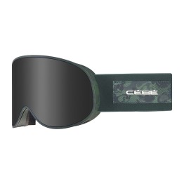 Maschera Sci Cebe Attraction Matt Green Geometric Camo Grey