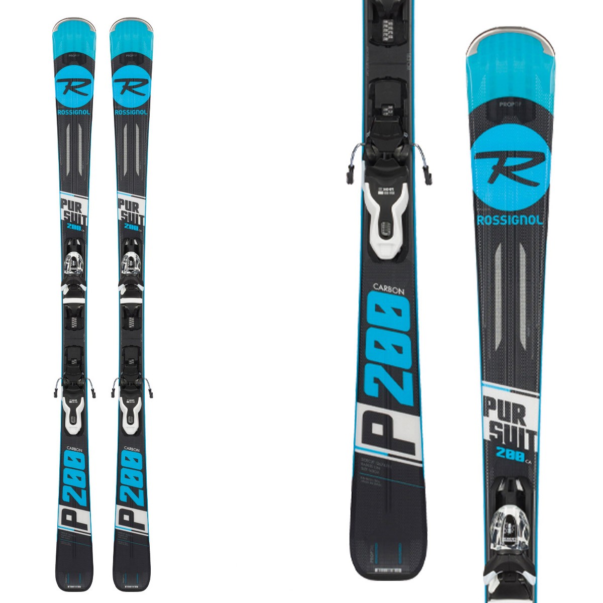Ski Rossignol Pursuit 200 Carbon (Xpress2) avec fixations Xpress 10... FR