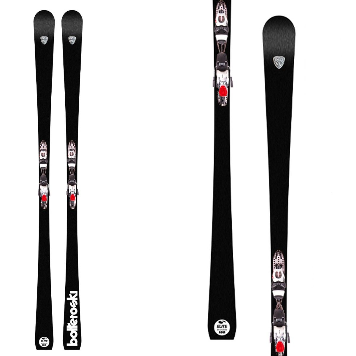 Sci Bottero Ski Elite + Speed com +Vsp412 (Colore: nero-bianco, Taglia: 180)