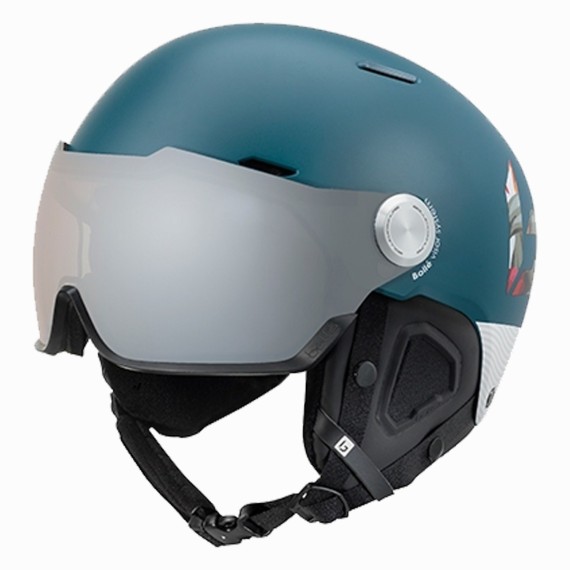 BOLLE' Bolle Might Visor Premium Navy Ski Helmet