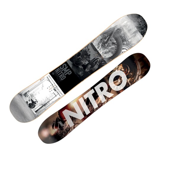 Snowboard Nitro Smp grigio-nero-bianco