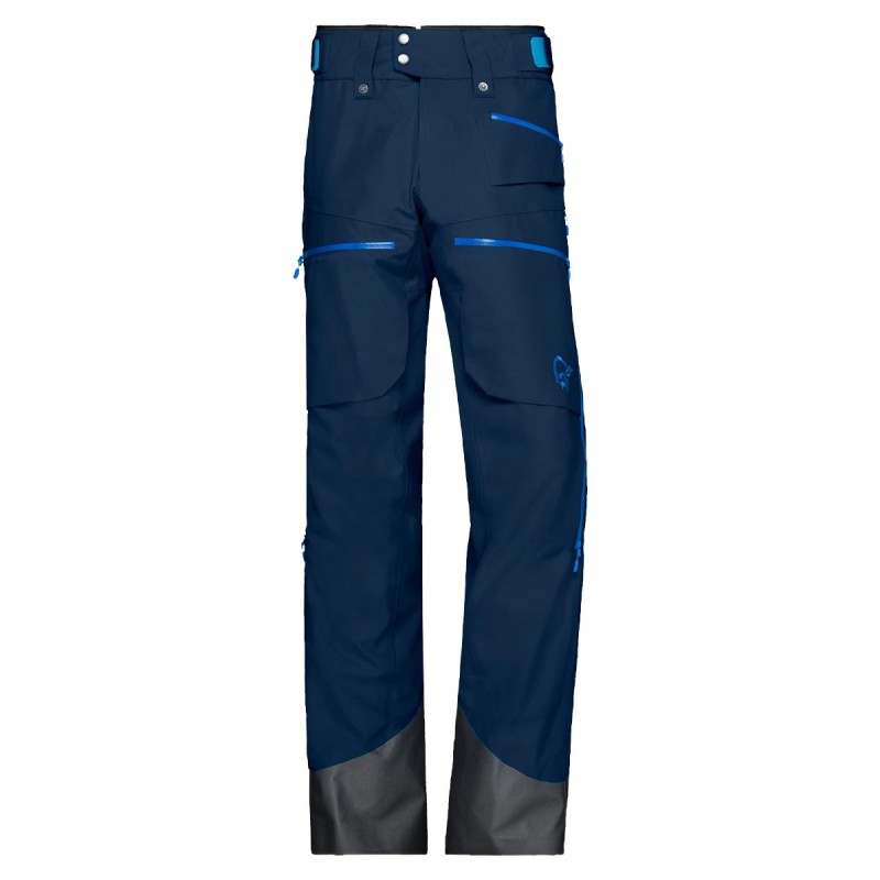 Pantalone sci Norrona Lofoten Gtx Insulated blu