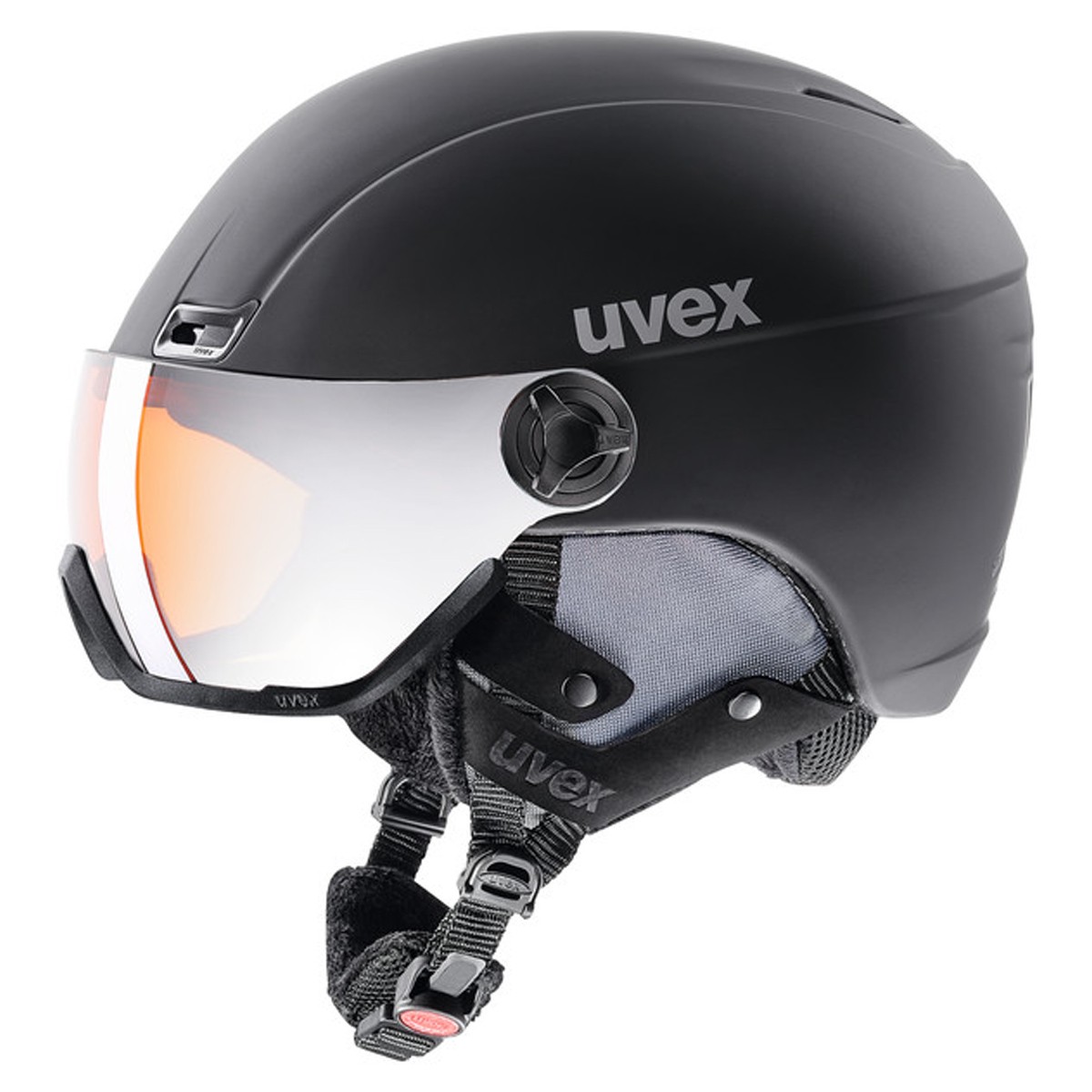 Casco sci Uvex Hlmt 400 Visor style (Colore: Black, Taglia: 58/61)