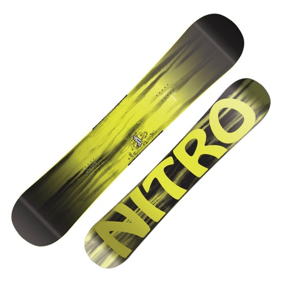 Snowboard Nitro Good Times Wide nero-giallo