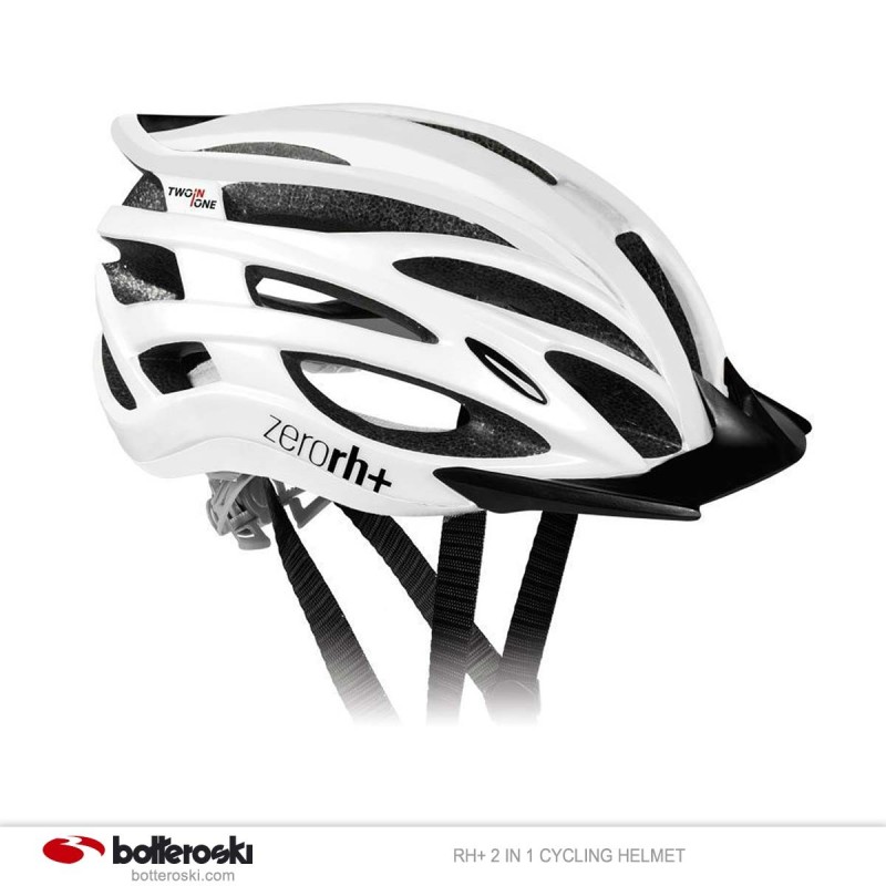 Casco ciclismo Zero Rh+ 2 in 1 Shiny