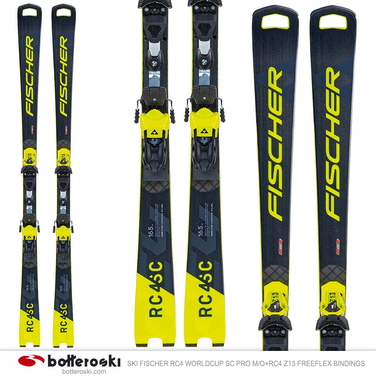 Esquí Fischer RC4 Worldcup SC Pro M / O con fijaciones RC4 Z13 Freeflex Bottero Ski ES