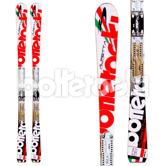 Sci Bottero Ski Alpetta + attacchi V412 FRee LTD + piastra Vist Speed Look TT BOTTERO SKI Race carve - sl - gs