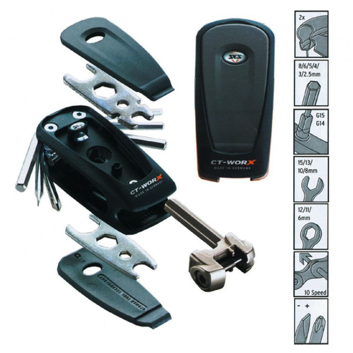 SKS Multitool CTWorx 20 funzioni unico Bottero Ski FR