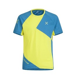 T-shirt ciclismo Montura Rock verde acido-piombo