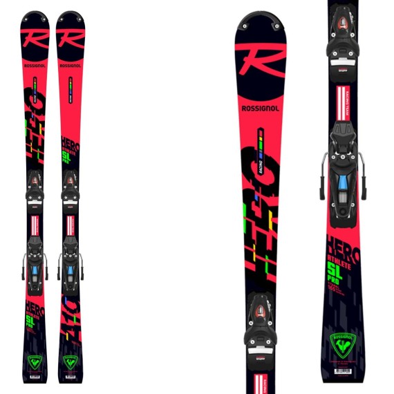 Sci Rossignol da bambino Hero Athlete SL Pro da gara modello 2021 da slalom con attacchi