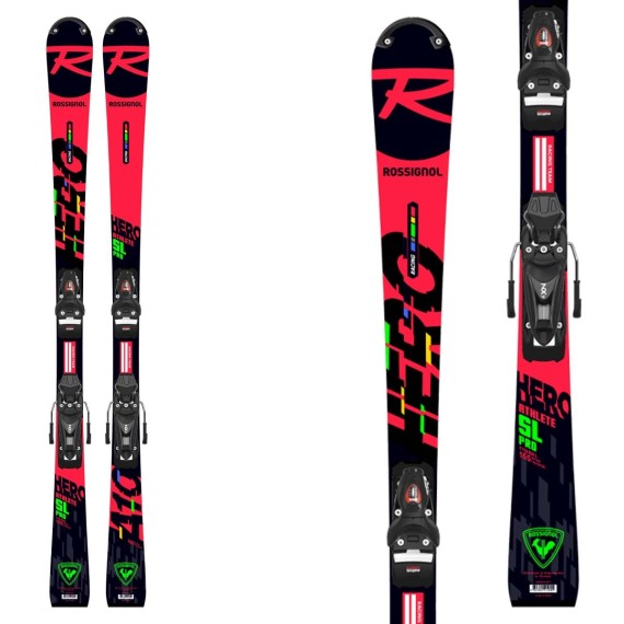 Sci Rossignol da bambino Hero Athlete SL Pro da gara modello 2021 da slalom con attacchi