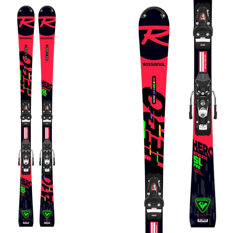 Sci Rossignol da bambino Hero Athlete SL Pro da gara modello 2021 da slalom con attacchi