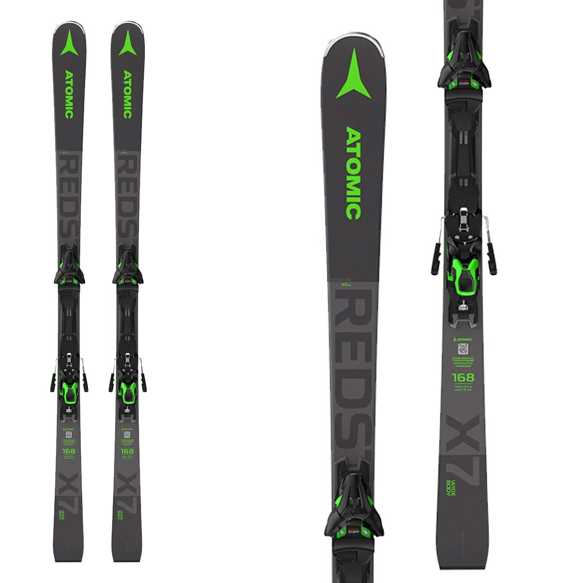 Sci Atomic Redster X7 WB 2021 Green con attacchi F 12 GW FR