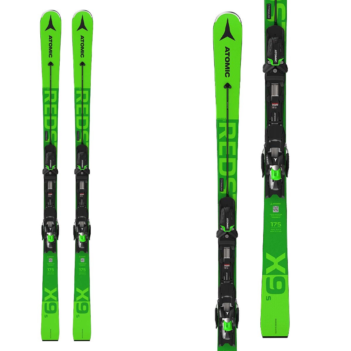 Sci Atomic Redster X9 S con attacchi X14 GW (Colore: verde, Taglia: 175)