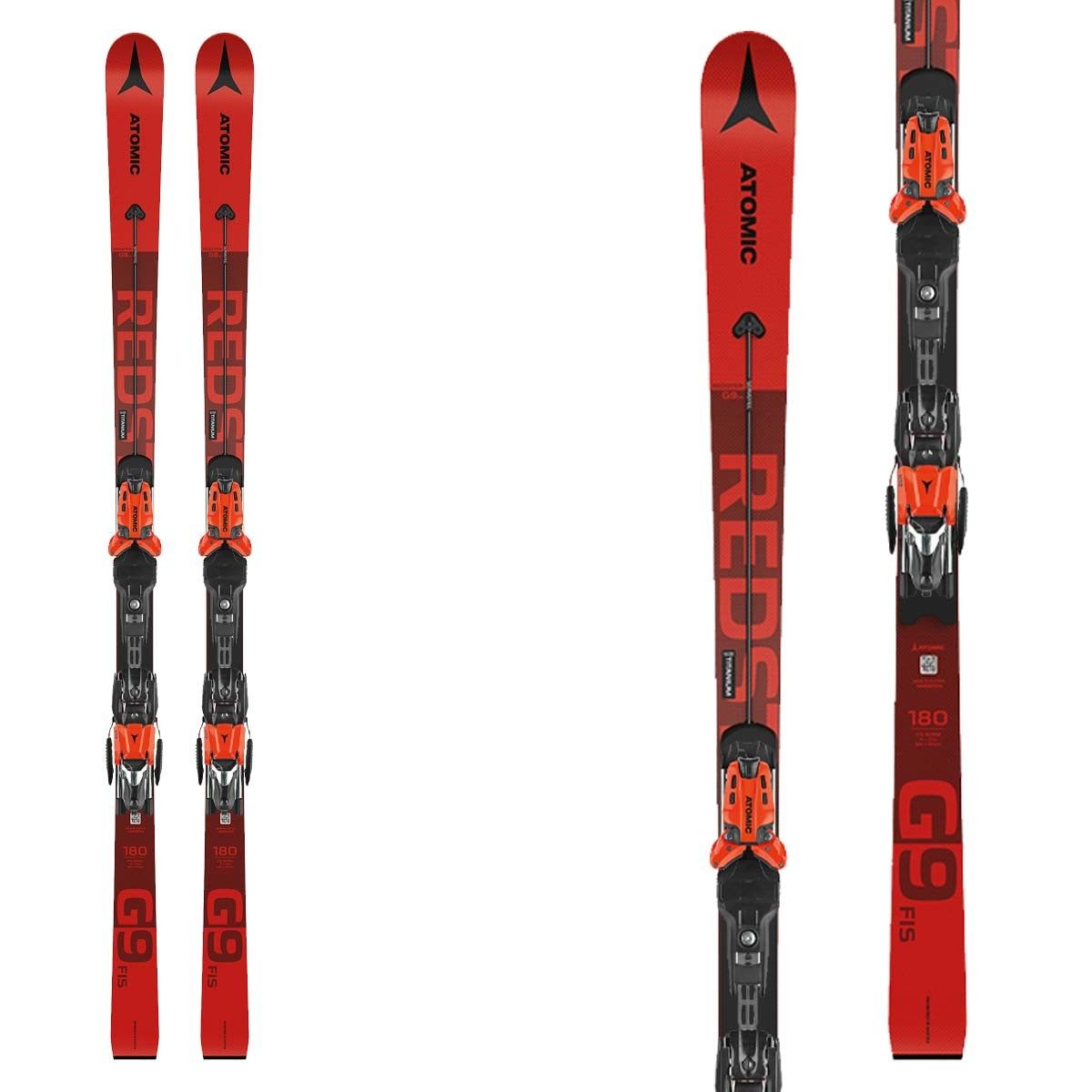 Sci Atomic Redster G9 Fis junior con attacchi X 12 Var (Colore: red, Taglia: 180)