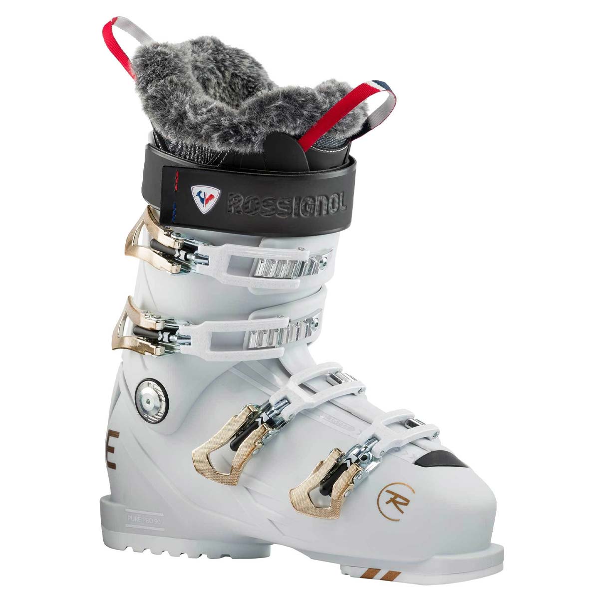 Scarponi sci donna Rossignol Pure Pro 90 (Colore: white-grey, Taglia: 25.5)