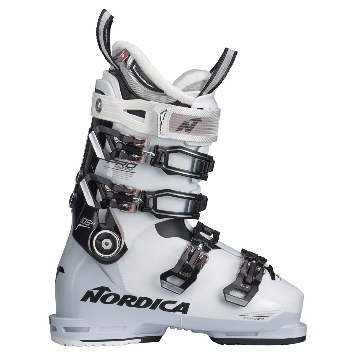 Scarponi sci Nordica Pro Machine 105W (Colore: WHITE-BLACK-PINK, Taglia: 24.5)