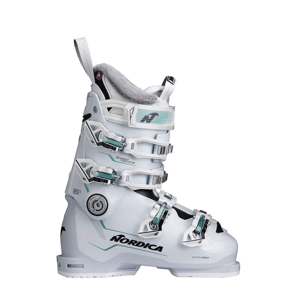 Scarponi da sci da donna Nordica Speedmachine 85 (Colore: WHITE-BLACK-GREEN, Taglia: 22)