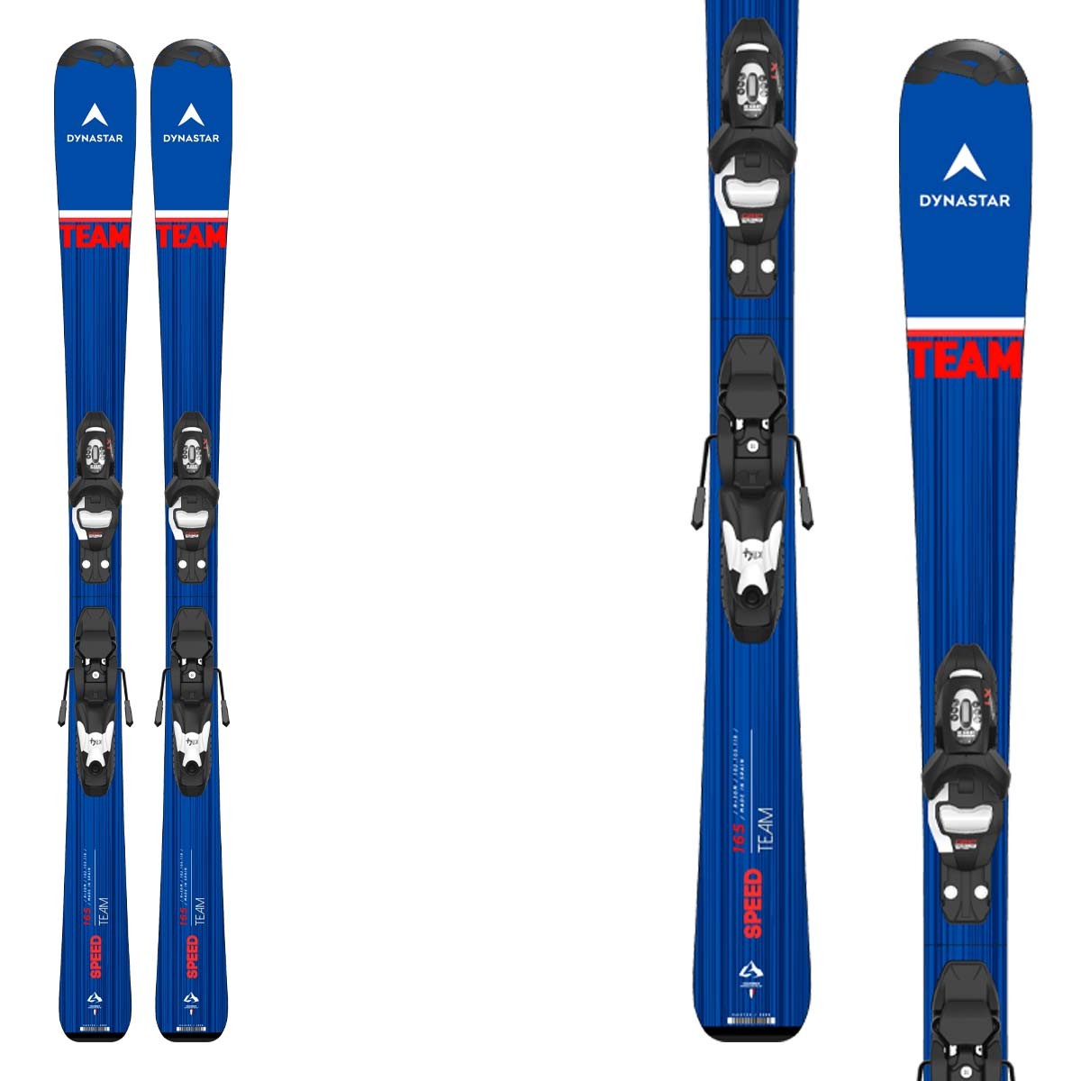 Sci Dynastar da bambino Team Speed 100-130 con attacchi Kid 4 Gw B76 (Colore: blu-rosso, Taglia: 110)