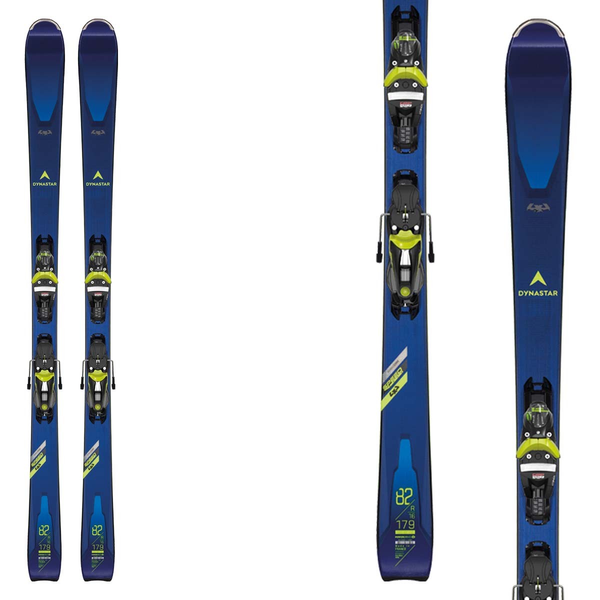 Sci Dynastar Speedzone 4x4 82 (Konect) con attacchi Nx 12 Konect (Colore: black-lime, Taglia: 179)
