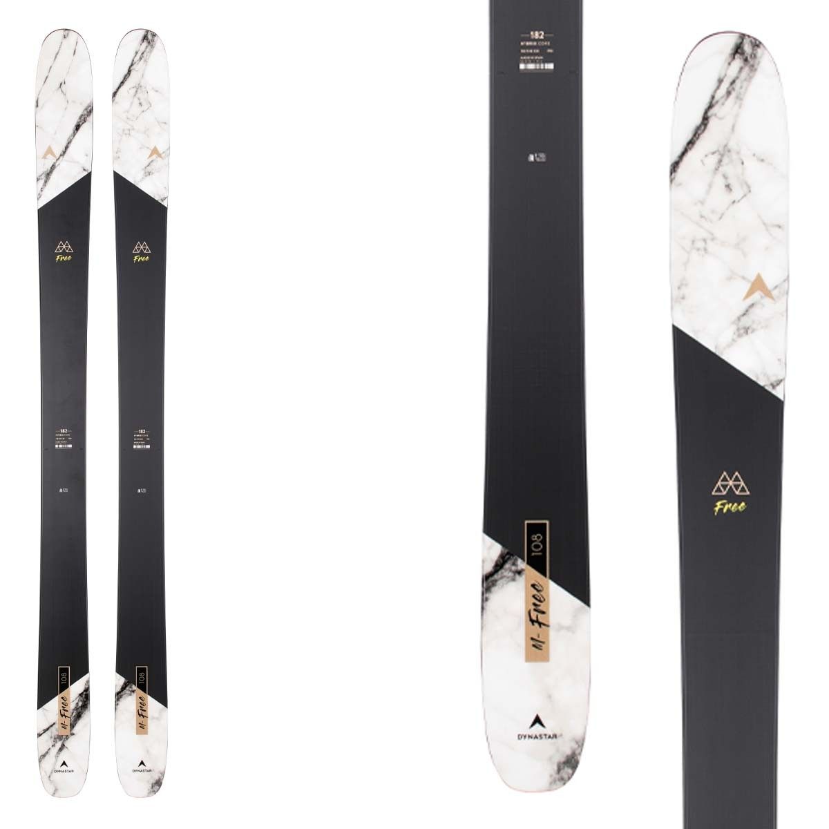 Sci freeride Dynastar M-Free 108 (Colore: nero-bianco, Taglia: 182)