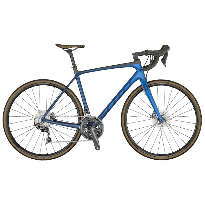 Competir con la bici de Scott Addict 10 Disco de vista previa 2021 azul