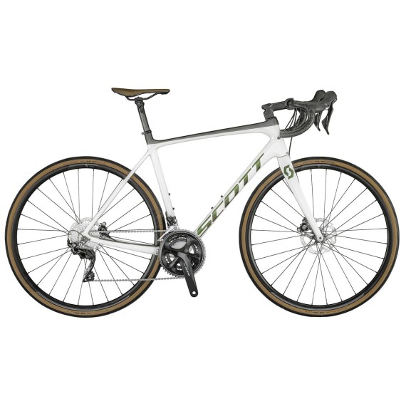 Competir con la bici de Scott Addict disco 20 Vista Previa blanco perla 2021