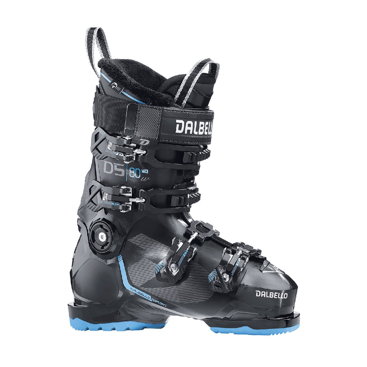 Scarponi Sci Dalbello DS AX 80 Woman (Colore: black-pastel blue, Taglia: 22.5)
