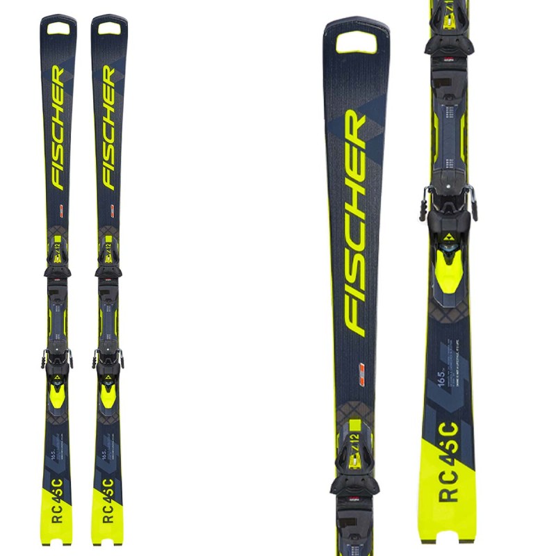 Fischer RC4 WC esquí SC MT con negro amarillo ataques RC4 Z12 PR