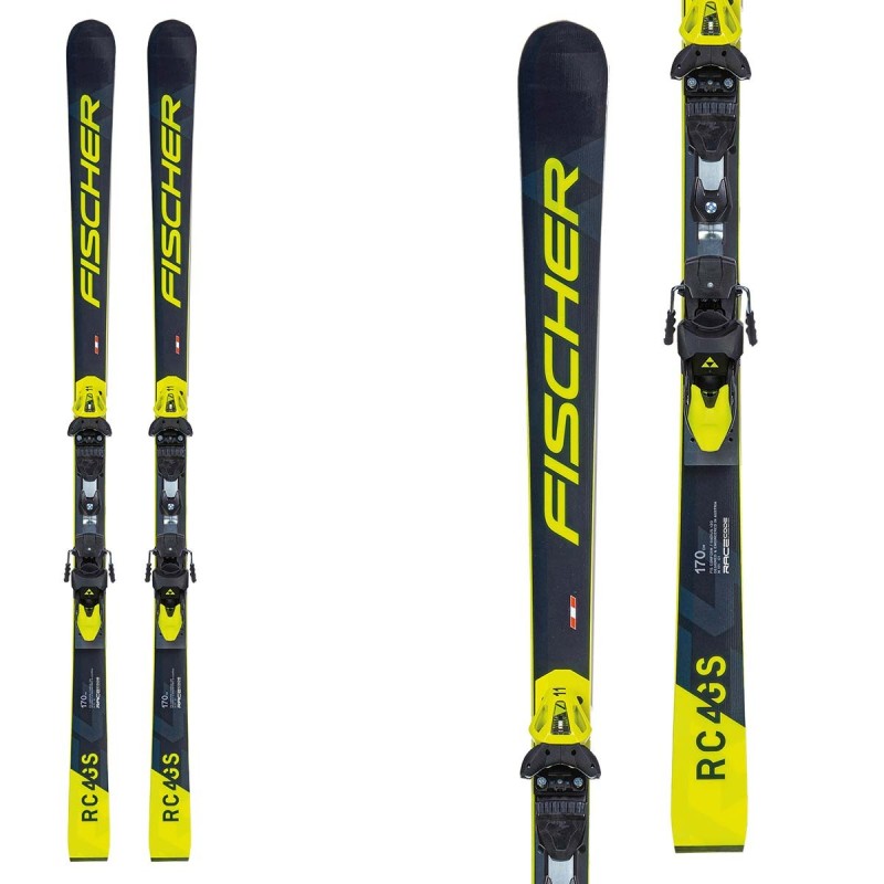 Sci Fischer RC4 Worldcup GS Jr. M / O Plate Jr with RC4 attacks Z9 winter 2021 yellow black