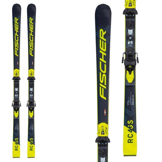 Sci Fischer RC4 Worldcup GS Jr. M / O Plate Jr with RC4 attacks Z11 winter 2021 yellow black